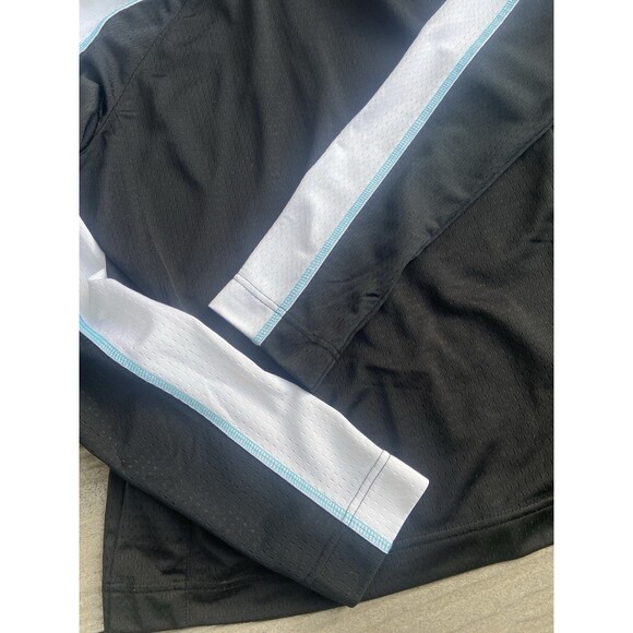 Y2K Nike Women’s XL Track Set Jacket Capri Pants Black White Blue Vintage - Picture 12 of 16